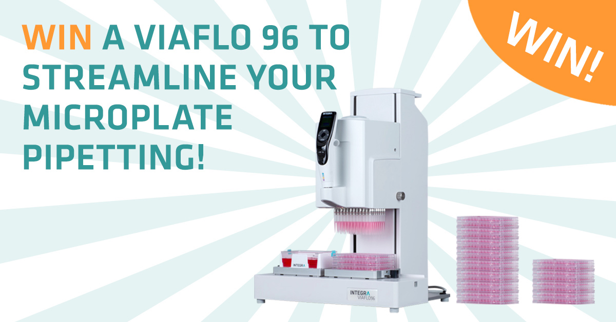 Win a VIAFLO 96 handheld electronic pipette bundle to take microplate